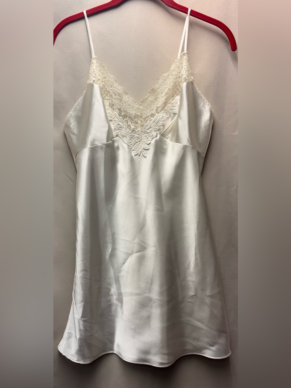 Victorias Secret Vintage 90’s  Size XS Cami Lace Cream Satin Lingerie